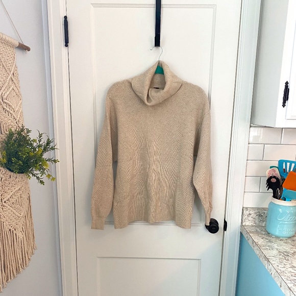 Free People Sweaters - Free People-Softly Structured Sweater-Oatmeal-XS